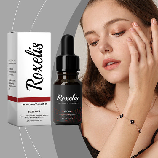 Roxelis Ladies' Pheromone Perfume, Natural Fragrance That Exudes Charm, Leaving An Elegant And Fresh Scent With A Romantic Atmosphere