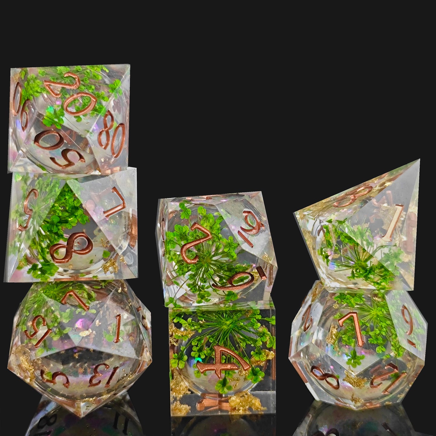Resin Sand Flow Dice Liquid Role Playing DND Dungeons & Dragons TRPG Multi-Face D