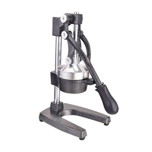 Cast Iron Citrus Juicer: extra-large commercial manual press, heavy duty countertop squeezer for fresh orange juice.