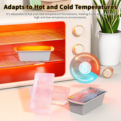 Silicone baking molds (rectangle/mini loaf/bread toast)，Non-stick, easy release，Kitchen/pastry tool