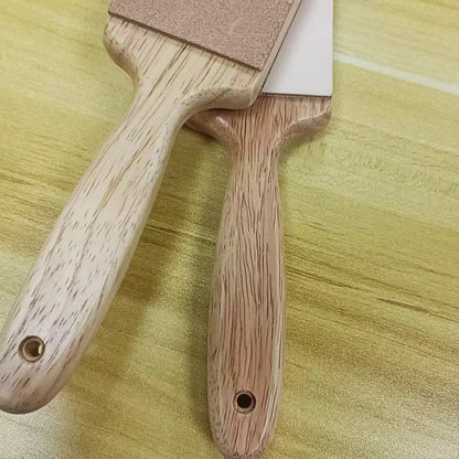315mm New Knife Sharpening Stone Polishing Leather Double-Sided Sharpening Belt Composite Wooden Handle