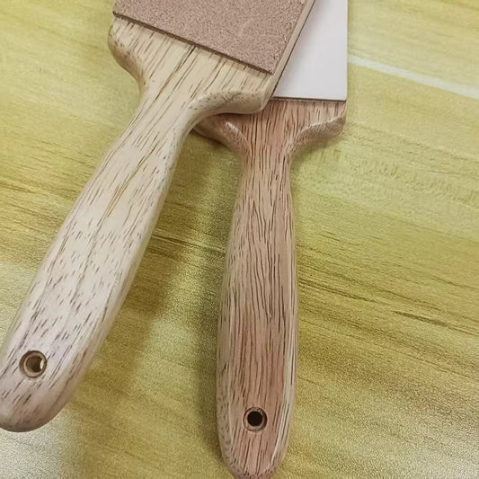 315mm New Knife Sharpening Stone Polishing Leather Double-Sided Sharpening Belt Composite Wooden Handle