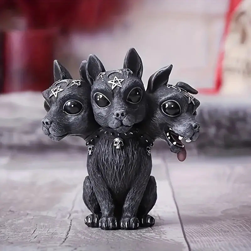 Halloween Witch Black Cat Resin Decoration Figurine Magical Mysterious Atmosphere Design Decorative Ornament