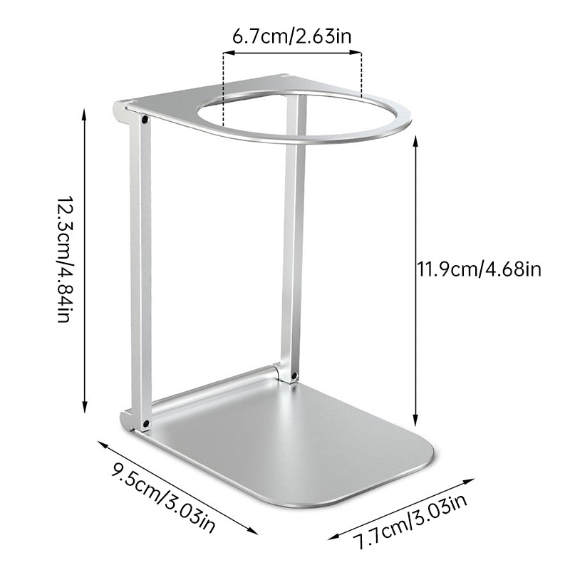 Foldable Aluminum Alloy Coffee Stand - Portable Drip Holder for Espresso & Pour-Over, Perfect for Camping & Travel