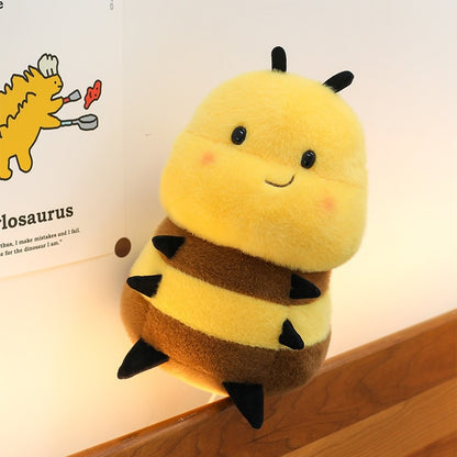 Cute Cartoon Bee Plush Toy Bug Doll Soft Stuffed Animal Gift