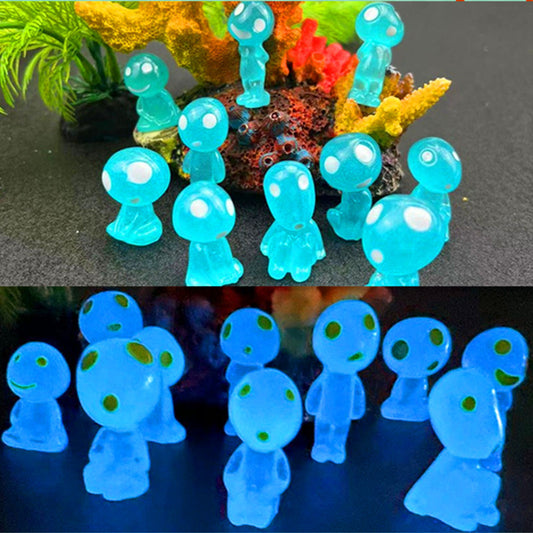 Glow Alien Plush Toy Tree Sprite Creative Miniature Landscape Fluorescent Ghost Princess Fluorescent Stone Nightlight Decor