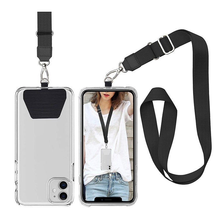 Mobile phone gasket, crossbody hanging rope, phone case patch, adjustable hanging rope, PU card, phone back patch