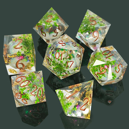 Resin Sand Flow Dice Liquid Role Playing DND Dungeons &amp; Dragons TRPG Multi-Face D