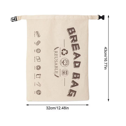 Extra Large Beeswax Bread Storage Bag - Keeps Sourdough Fresh Longer - Heavy Duty Cotton Reusable Wrap for Homemade Bread