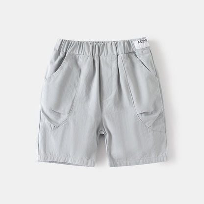 Casual Mid-Length Shorts for Boys,  Breathable Fabric, Comfortable Fit Kids' Summer Pants