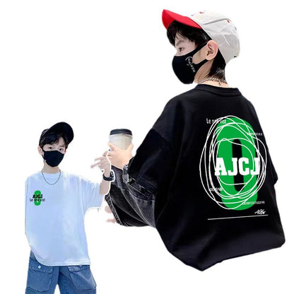 Streetwear Hip-hop Brand Loose Fit Short Sleeve T-Shirt for Men