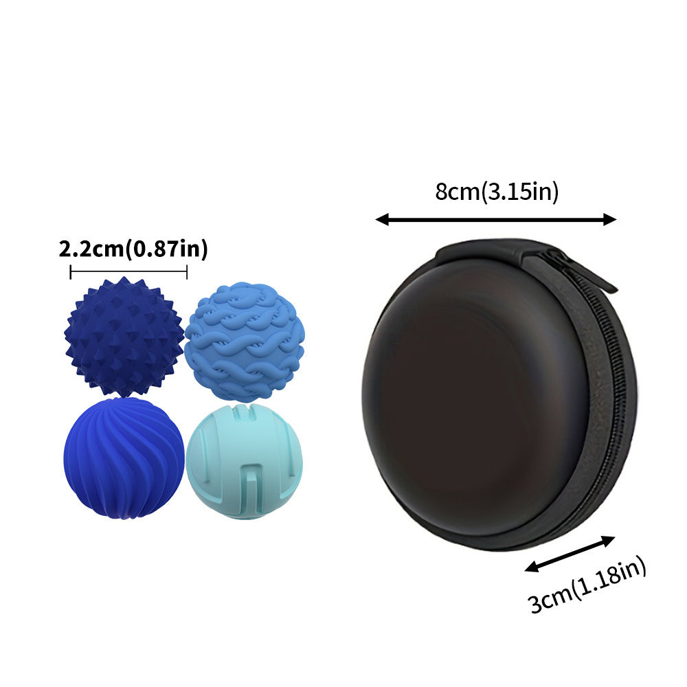 Silicone magnetic ball sensory ball puzzle toy