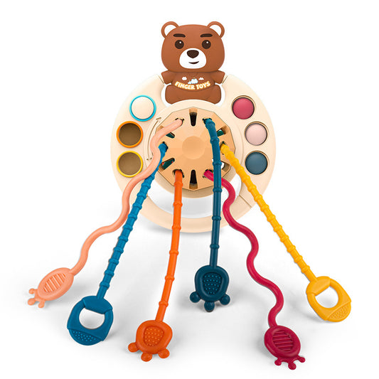 Fun Suction Cup Toy for Biting and Pressing, Finger Exercise, Early Education Sensory Integration Cognitive Developmental Educational Toy for Infants and Toddlers