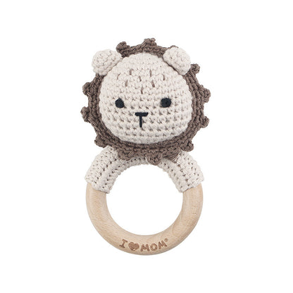 Carving Name Baby Soothing Bell Newborn Gift Bath Gift Knitted Cartoon Doll