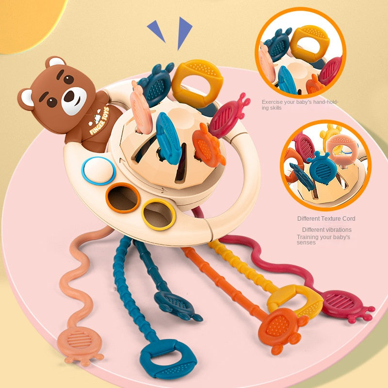 Fun Suction Cup Toy for Biting and Pressing, Finger Exercise, Early Education Sensory Integration Cognitive Developmental Educational Toy for Infants and Toddlers