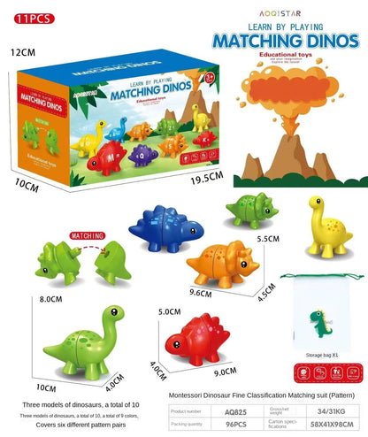 Cross-border Early Education Dinosaur Alphabet Matching Puzzle Toy Enlightenment Cognitive Alphabet Number Pattern Intellectual Assembly Toy
