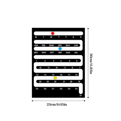 Nordic Style Acrylic Desktop Calendar - Creative Home & Wall Decor for Living Room, Bedroom