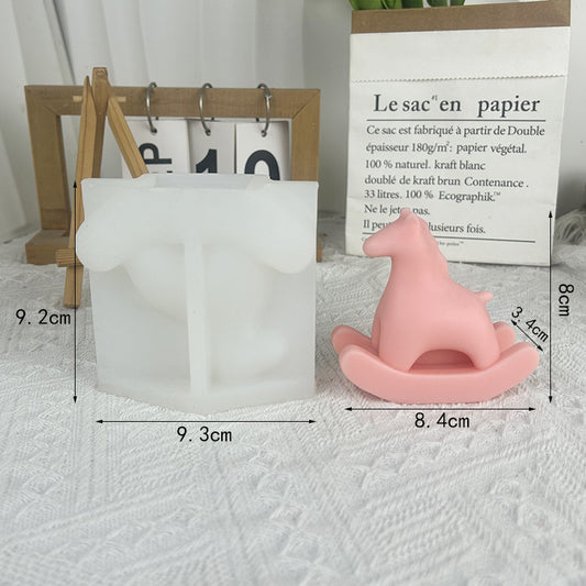 4-in-1 Unicorn Silicone Molds: Perfect for DIY Craft, Scented Candles, Soap Making & Cake Decorating