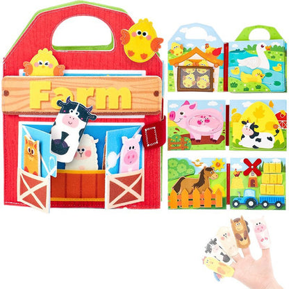 Felt Book Baby Educational Felt Busy Board Early Learning Toy Children's Toy Puzzle Board Felt Learning Board