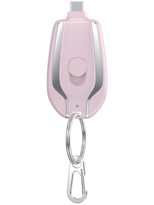Mini Keychain Power Bank Wireless Compact and Portable 1500mAh Mah Emergency Power Supply Emergency Mobile Power Supply