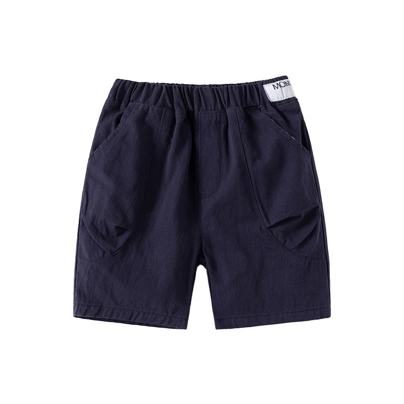 Casual Mid-Length Shorts for Boys,  Breathable Fabric, Comfortable Fit Kids' Summer Pants