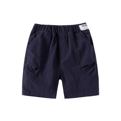 Casual Mid-Length Shorts for Boys,  Breathable Fabric, Comfortable Fit Kids' Summer Pants