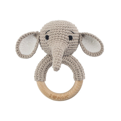 Carving Name Baby Soothing Bell Newborn Gift Bath Gift Knitted Cartoon Doll
