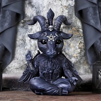 Halloween Witch Black Cat Resin Decoration Figurine Magical Mysterious Atmosphere Design Decorative Ornament