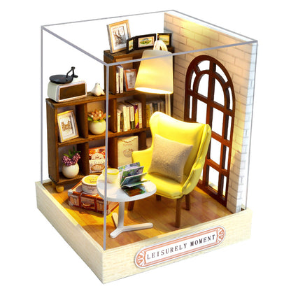 DIY Little House Happy One Pavilion Handmade Assembly Model Toy