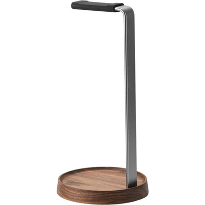Premium Walnut Wood Real Wood Headphone Stand, Wooden Headphone Display Rack, Gaming Creative Over-Ear Headphone Hanger