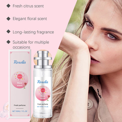 Roxelis Rose Pagoda Perfume, Lasting Fragrance Ladies Elegant And Fresh Exudes Unique Charm Temperament Light Perfume