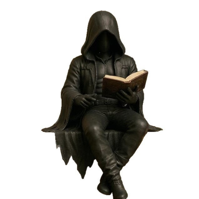 Cross-border New Ancient Chinese Scholar Cloak Reading Man Living Room Decoration Craft Ornament
