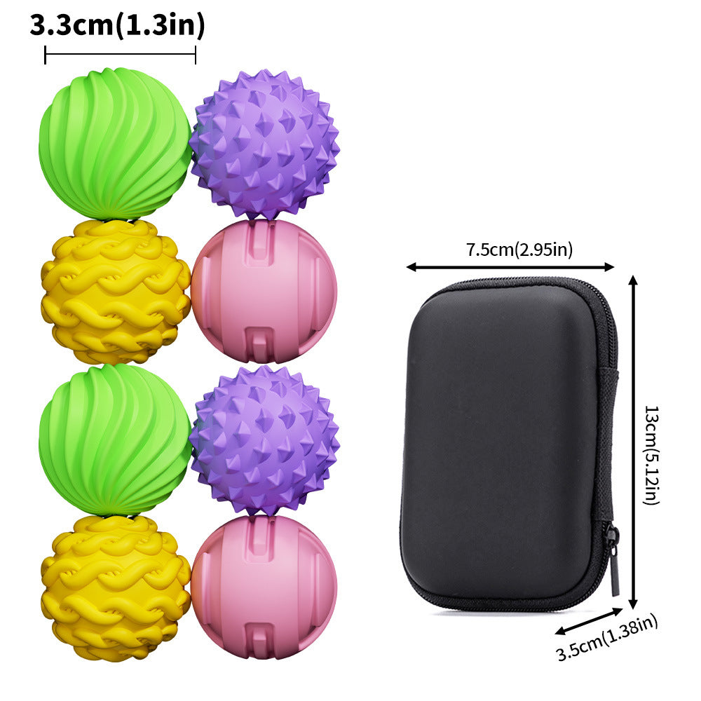 Silicone magnetic ball sensory ball puzzle toy
