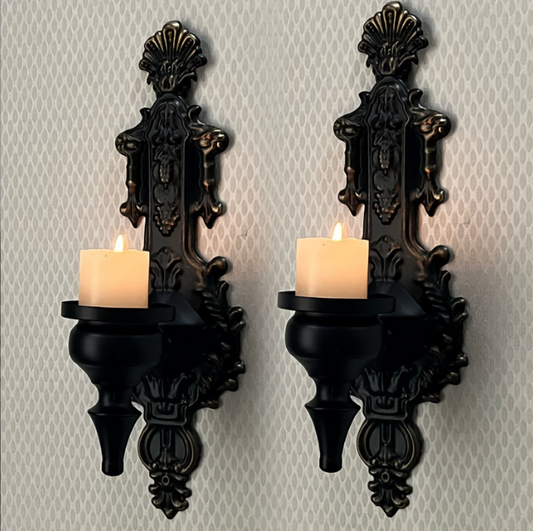 Vintage Wall Mounted Candle Holder, Home Decor Wall Sconce for Entryway Living Room