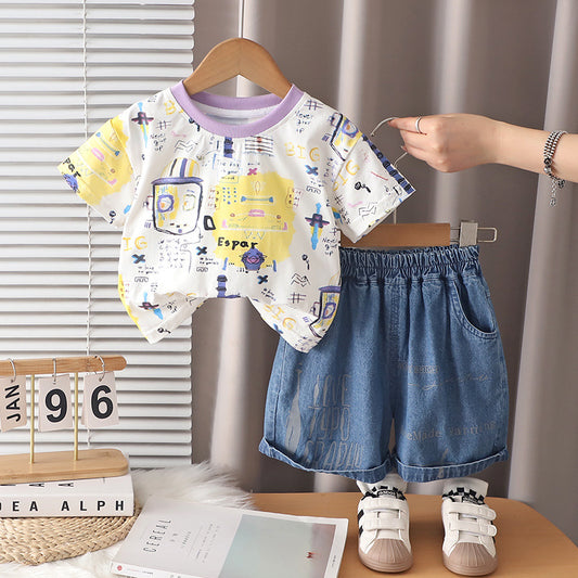 Boys' summer casual short sleeved summer style