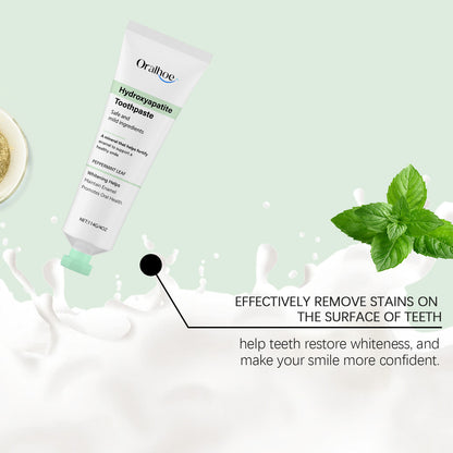 Oralhoe Mint Sparkling Toothpaste, Gently Cleans Stains Fresh Breath Mint Refreshing Toothpaste