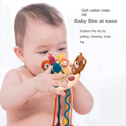 Fun Suction Cup Toy for Biting and Pressing, Finger Exercise, Early Education Sensory Integration Cognitive Developmental Educational Toy for Infants and Toddlers