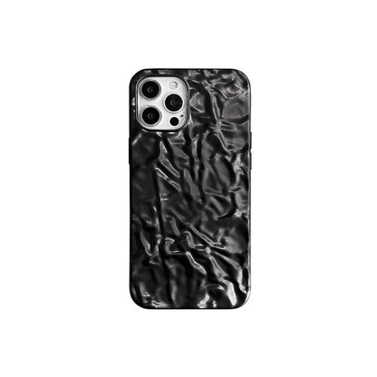 Electroplated origami pattern suitable for iPhone 17 Promax phone case Apple 16 matte red purple 14/15