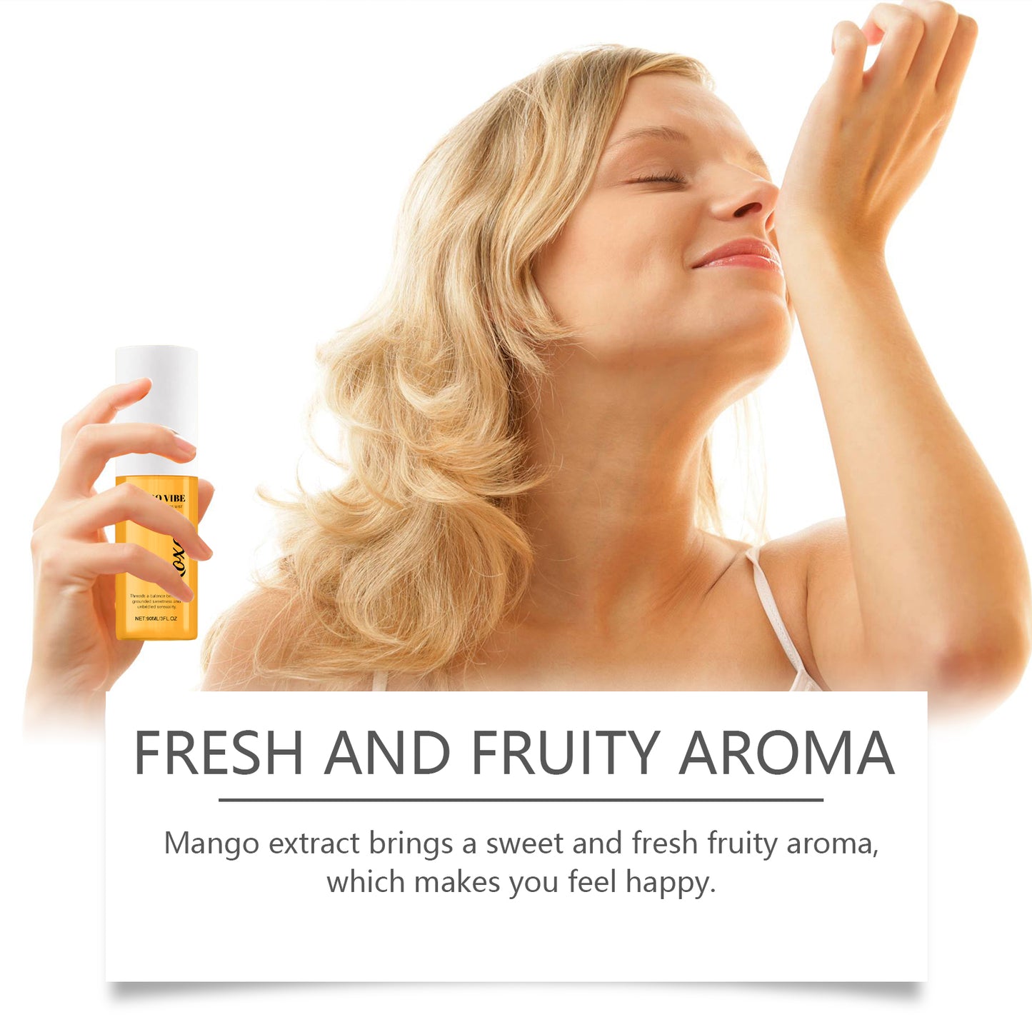 Roxelis Juicy Mango Perfume Spray For Body, Skin, Wrist And Neck