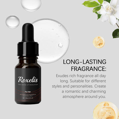 Roxelis Ladies' Pheromone Perfume, Natural Fragrance That Exudes Charm, Leaving An Elegant And Fresh Scent With A Romantic Atmosphere