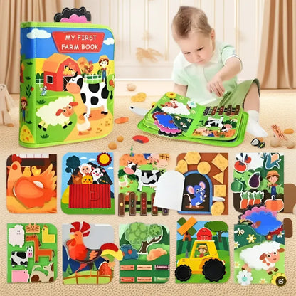 Felt Book Baby Educational Felt Busy Board Early Learning Toy Children's Toy Puzzle Board Felt Learning Board