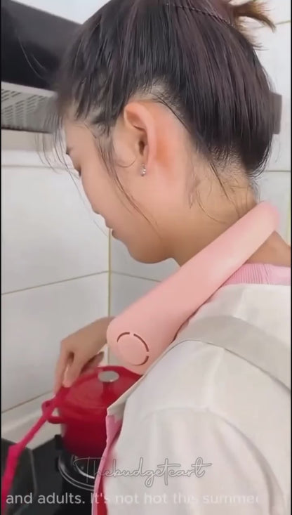 Portable Bladeless 360 Degree Neck Fan – Stay Cool Anywhere
