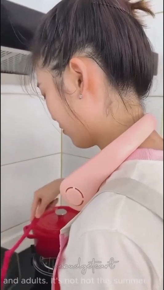 Portable Bladeless 360 Degree Neck Fan – Stay Cool Anywhere