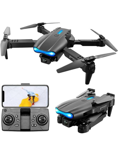 E99 Pro Foldable HD Camera Drone | 720P WiFi FPV Quadcopter with Altitude Hold, 360° Flips & One-Key Takeoff